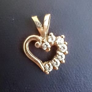 Vintage 10k Heart Shaped Pendant